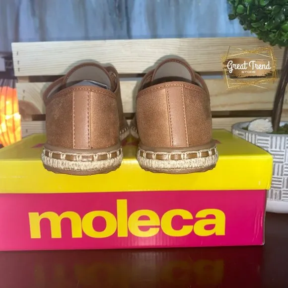 Women Espadrilles Camel Faux Suede Casual Sneakers