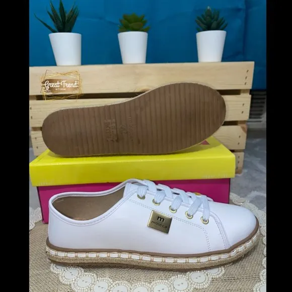Women Espadrilles White Casual Sneakers