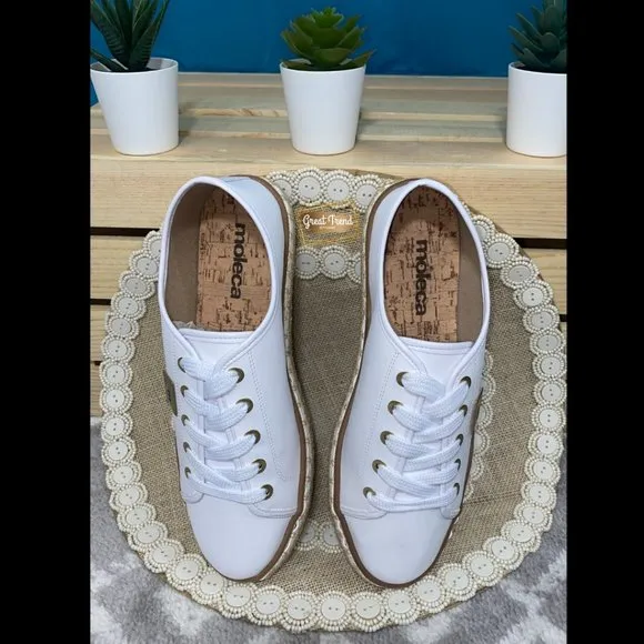 Women Espadrilles White Casual Sneakers