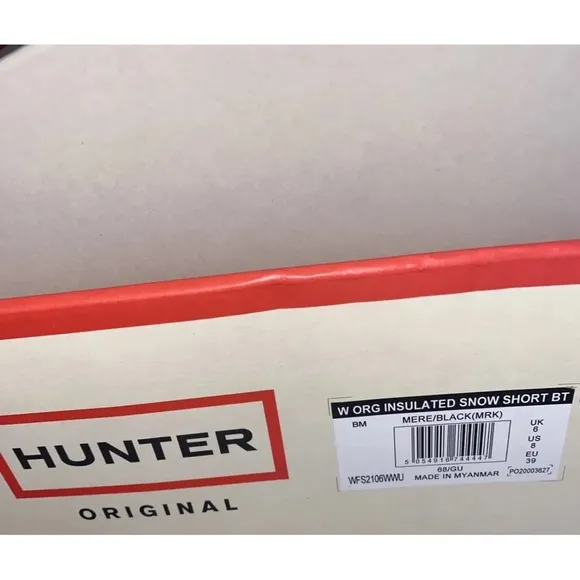 Women Hunter Original Waterproof Insulated Short Snow Boots Sz 8