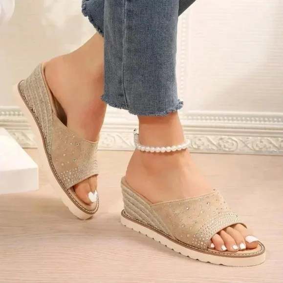 Women Outdoor Wedge Heel Waterproof Platform Sandals