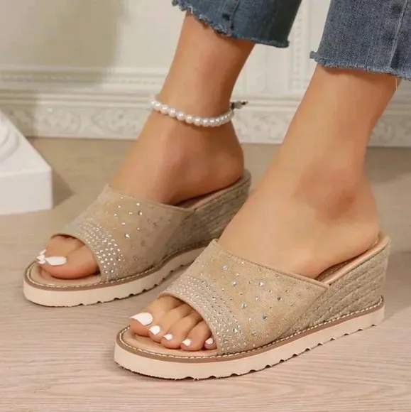 Women Outdoor Wedge Heel Waterproof Platform Sandals