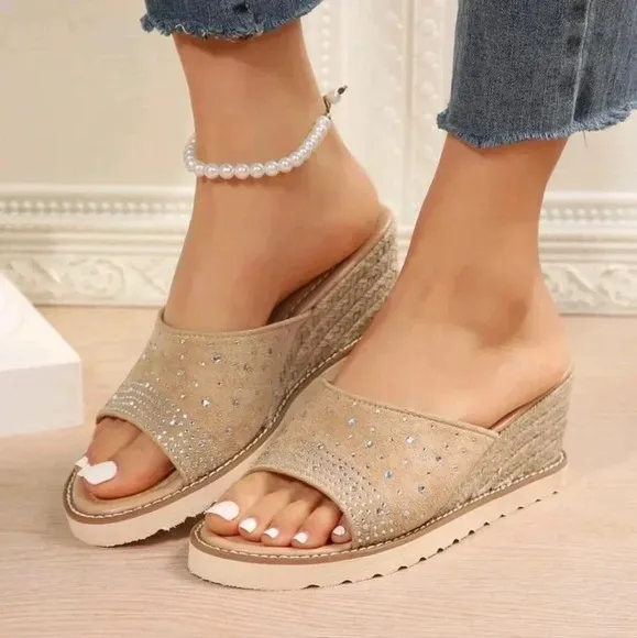 Women Outdoor Wedge Heel Waterproof Platform Sandals