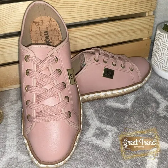 Women Pale Pink Espadrilles Casual Sneakers