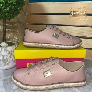 Women Pale Pink Espadrilles Casual Sneakers