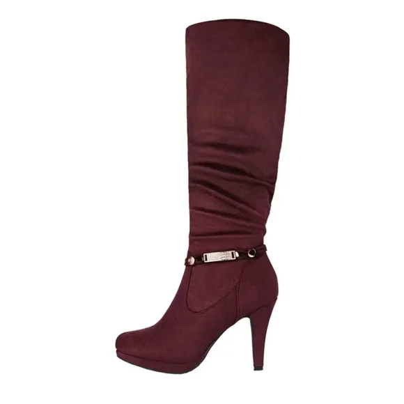 Women's Knee High Platform Heel Boots