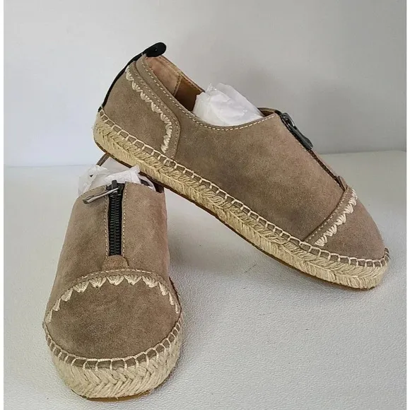 WOMEN'S PATRICIA NASH EVA SUEDE BEIGE ESPADRILLES SIZE 7 M NEW