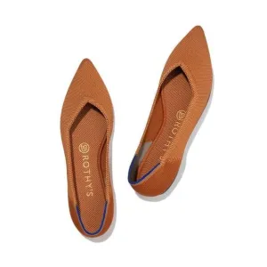 Womens Rothys Pointed Toe Flats Color Fawn
