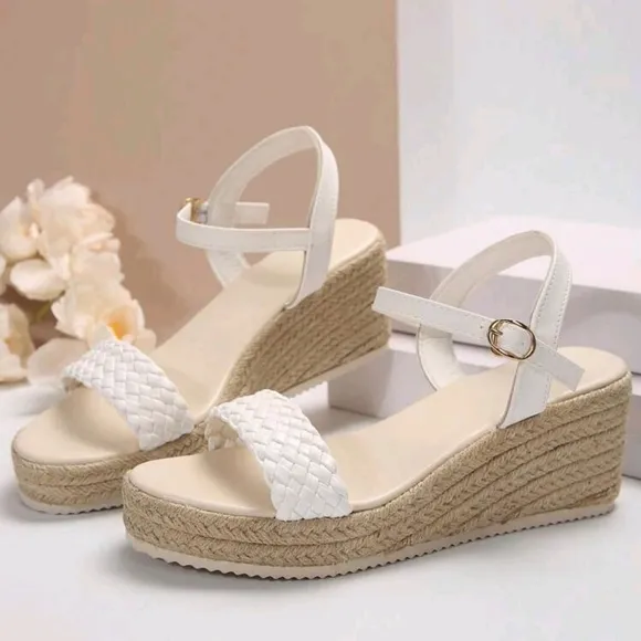 Women's Summer Woven Upper Platform Wedge Sandals