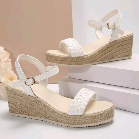 Women's Summer Woven Upper Platform Wedge Sandals