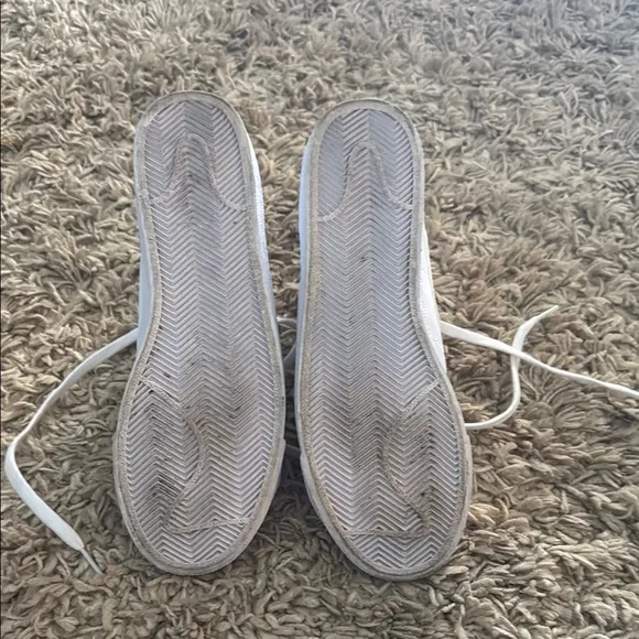 Women's White High-Top Sneakers