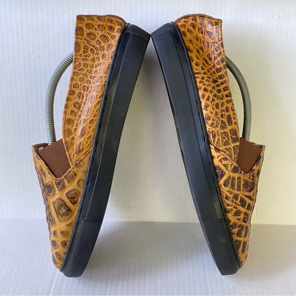 Woven Leather Loafer Slip On Shoes Made In Ghana