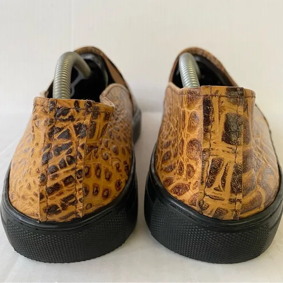 Woven Leather Loafer Slip On Shoes Made In Ghana