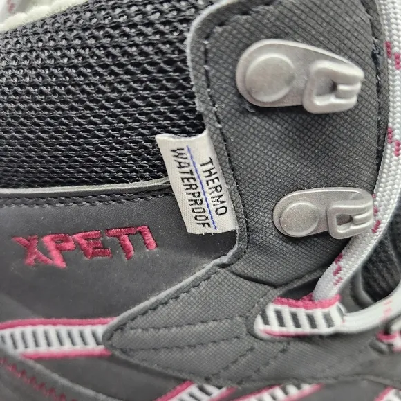 XPETI Osto Gray Hiking Boots Insulated Waterproof Sz 9