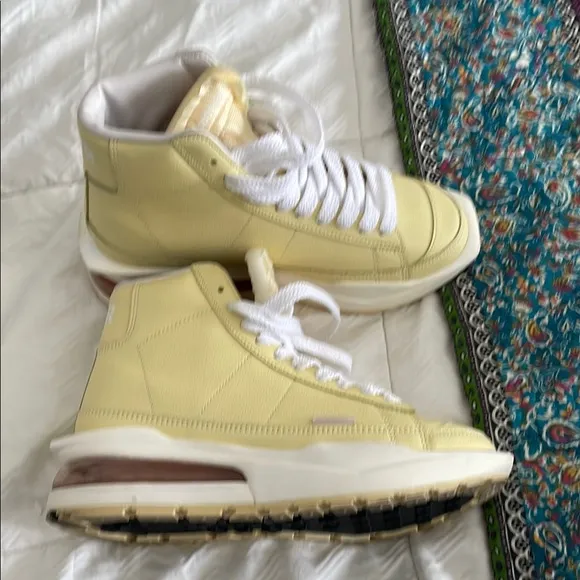 Yellow High-Top Sneakers