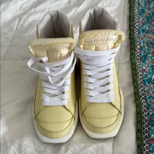 Yellow High-Top Sneakers