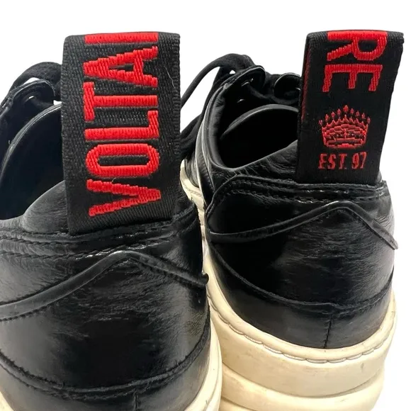 Zadig &amp; Voltaire Blaze Black Genuine Leather Chunky Comfort Sneakers Womens 38