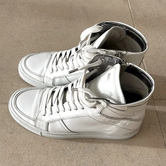 Zadig &amp; Voltaire Leather High Top Sneakers