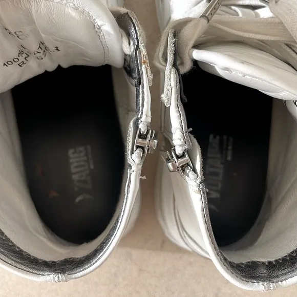Zadig &amp; Voltaire Leather High Top Sneakers