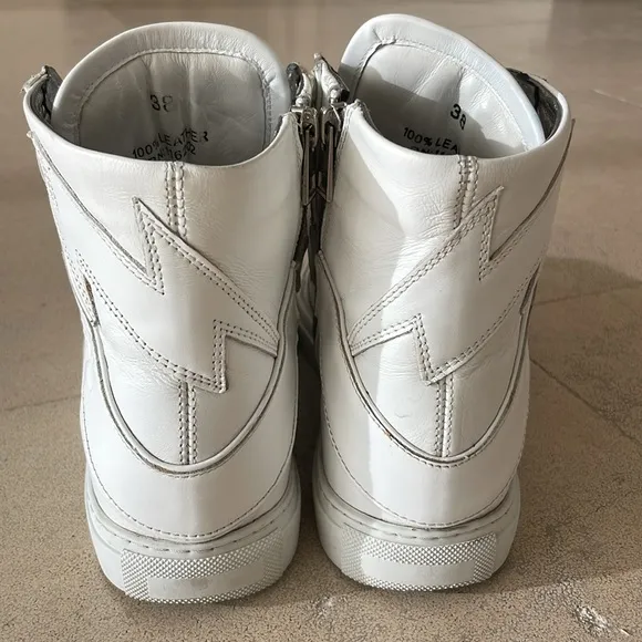Zadig &amp; Voltaire Leather High Top Sneakers