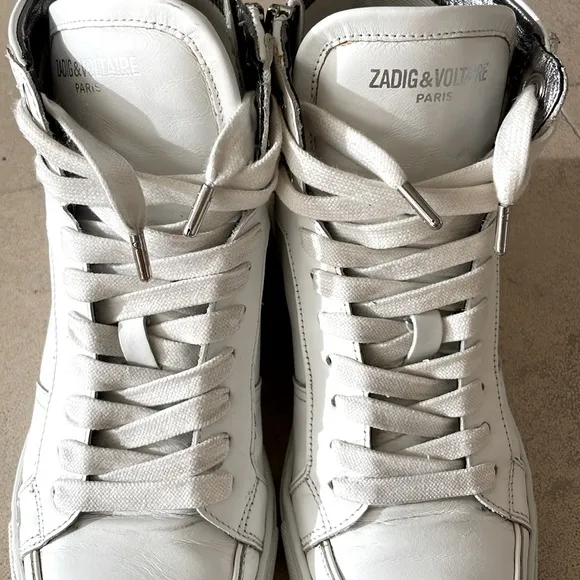 Zadig &amp; Voltaire Leather High Top Sneakers