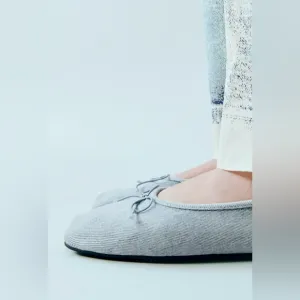 ZARA DENIM BALLET FLATS