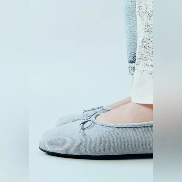 ZARA DENIM BALLET FLATS