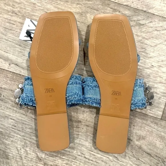 ZARA Embellished Slides