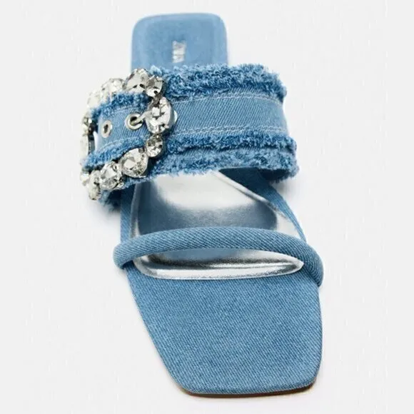 ZARA Embellished Slides