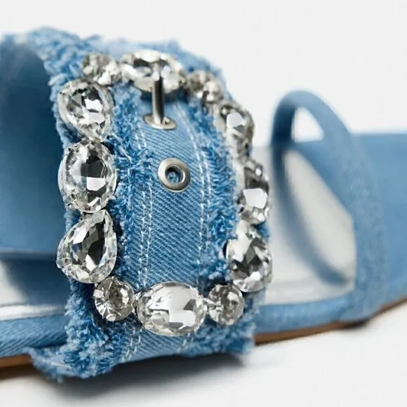 ZARA Embellished Slides