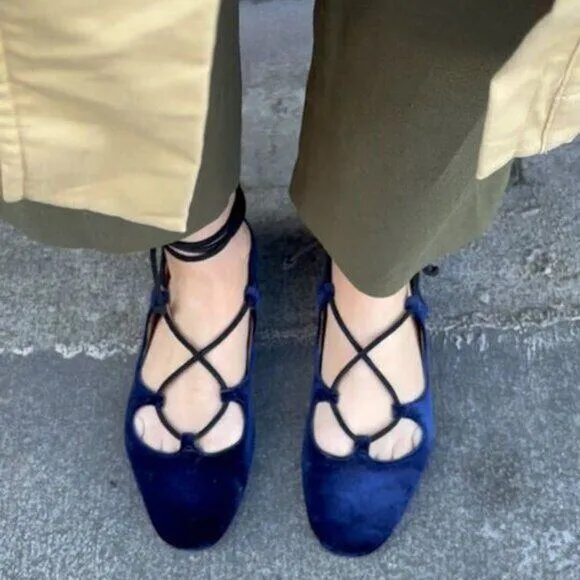 ZARA Flats with Tie Closure NWT