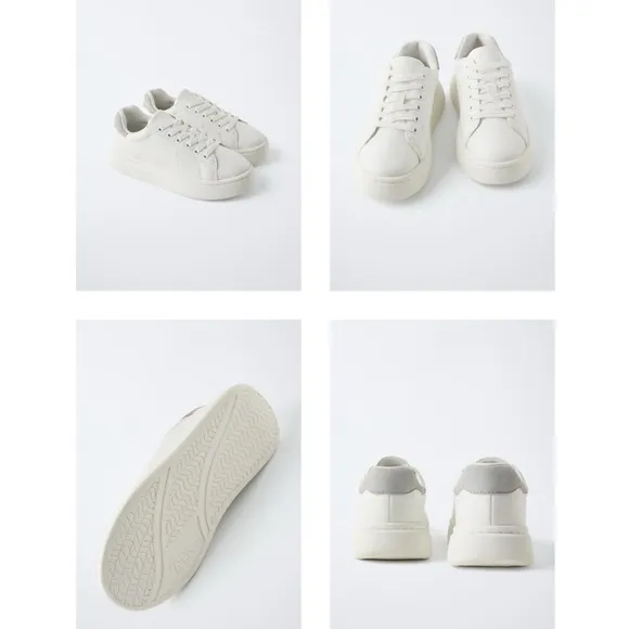 Zara girl basic chunky sneakers. Size 5