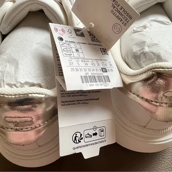Zara girl chunky sneakers. Size 5