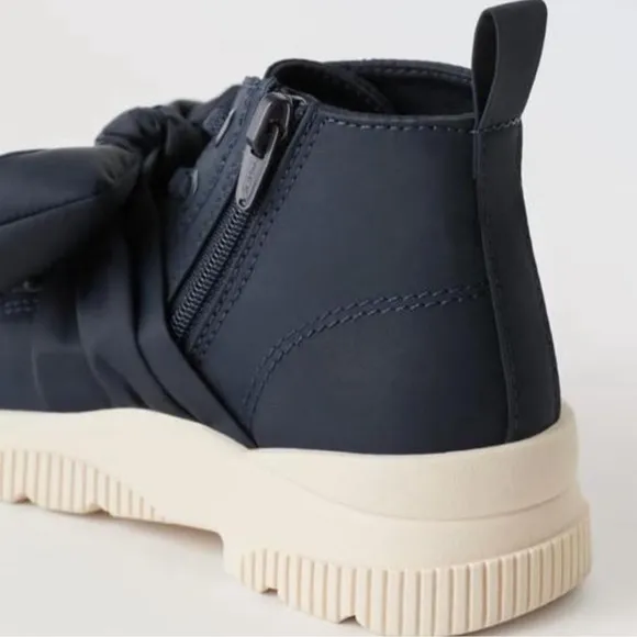 Zara Kids Girls High Top Sneakers With Bow
