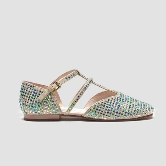 ZARA KIDS/ RHINESTONE BALLET FLATS
