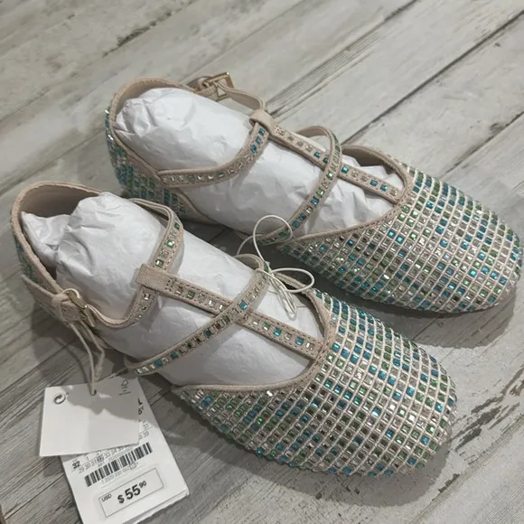 ZARA KIDS/ RHINESTONE BALLET FLATS