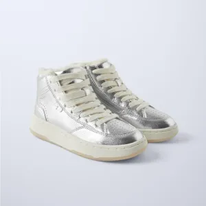 Zara Kids Shimmery Lined High Top Sneakers