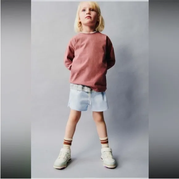 Zara Kids, White, MULTI-PIECED HIGH TOPS, size 8 little kid