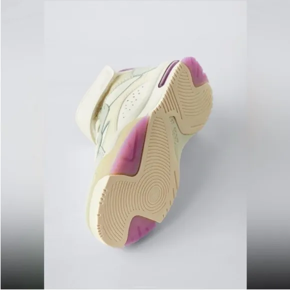 Zara Kids, White, MULTI-PIECED HIGH TOPS