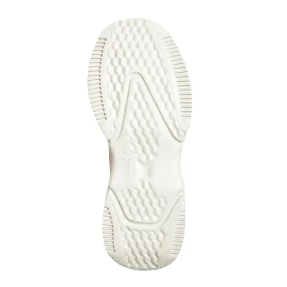 ZARA • Multipiece Bone White Chunky Lightweight Sneakers