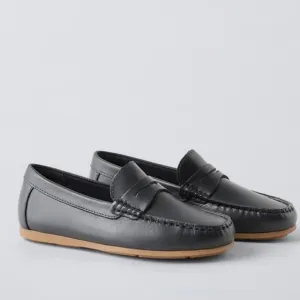 Zara NWT kids classic loafers navy