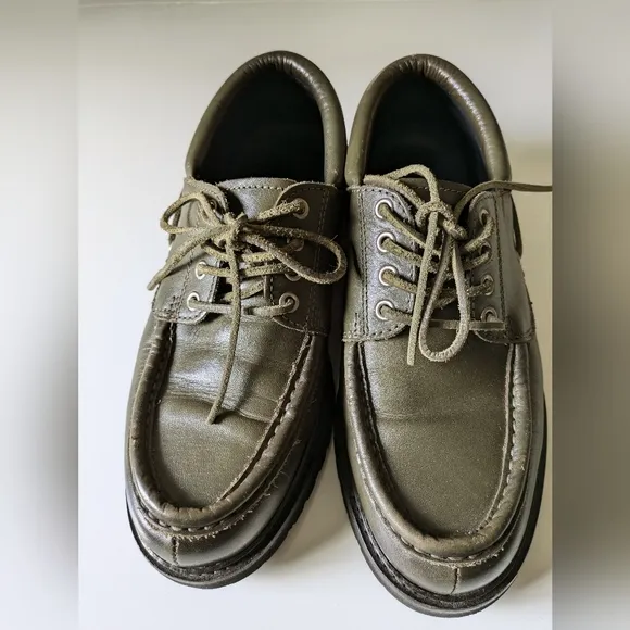 Zara origins leather loafers vibrant deck shoes