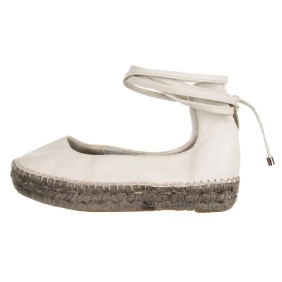 Zero   Maria Cornejo Zana Flatform Lace Up Ankle Espadrilles Flats
